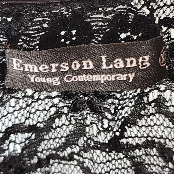 Emerson Lang Black Lace Top – XL NWT | Romantic Goth Contemporary - Picture 7 of 10